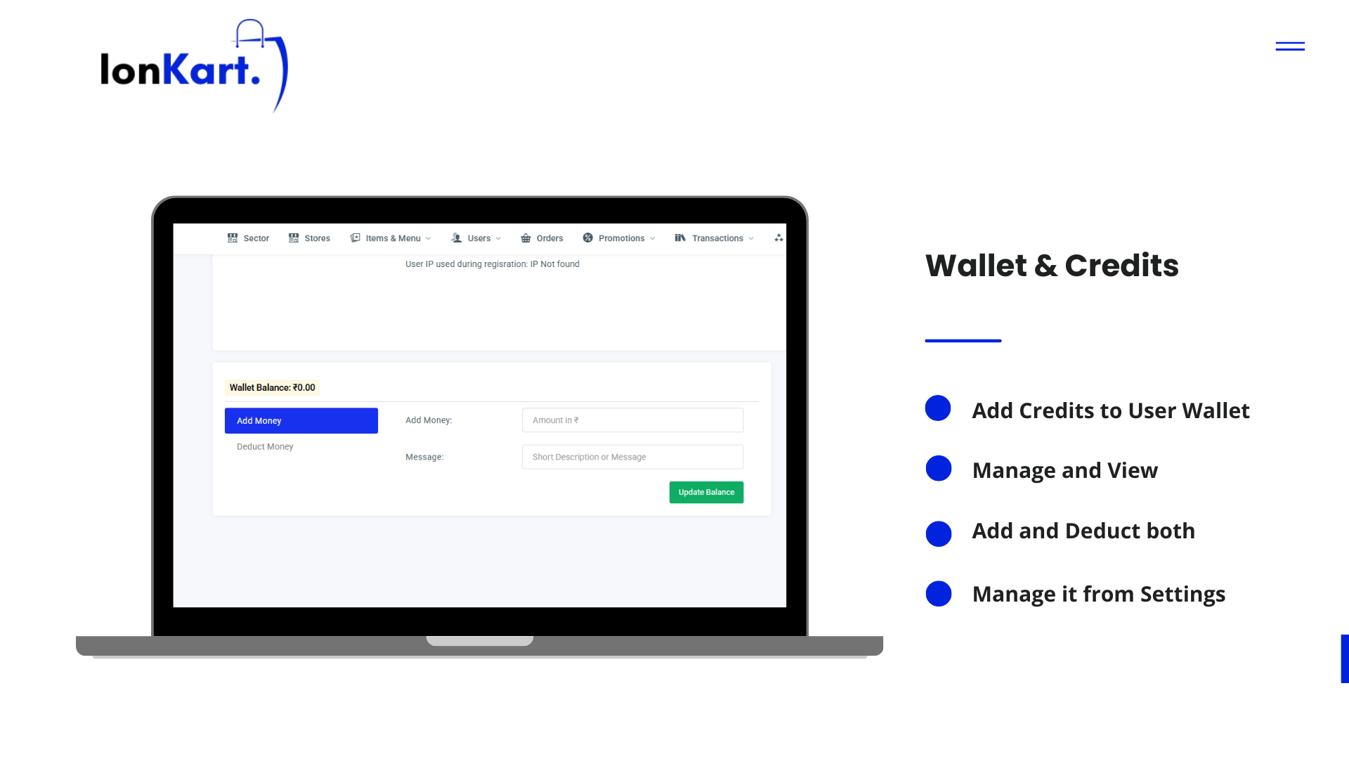 IonKart - Multi Store On Demand System